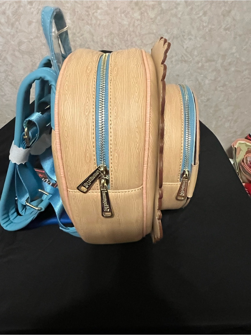 Disney Pinocchio Character Backpack in Brown, Tan, Yellow, Red, Blue - Picture 4 of 8